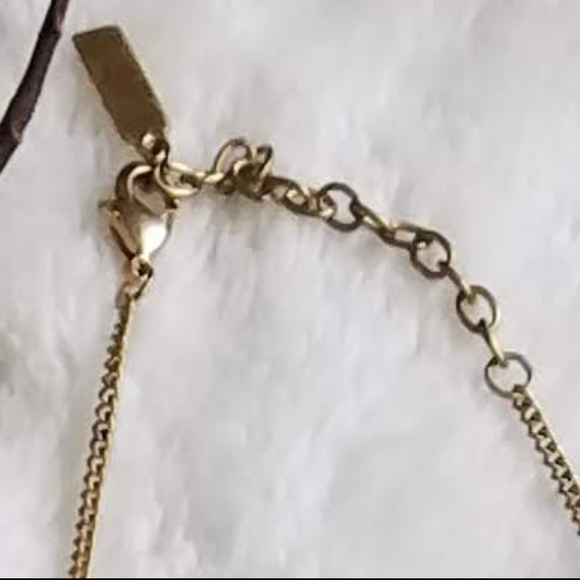 BaubleBar Gold Dangle Necklace, LIKE NEW - Picture 5 of 5